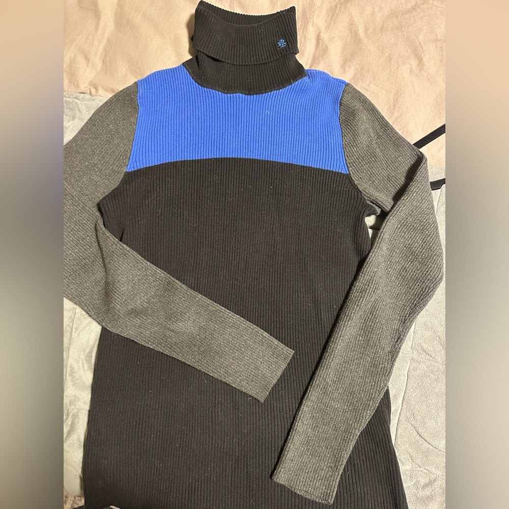 Gorgeous Ralph Lauren Colorblock Turtleneck